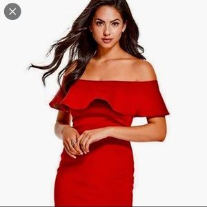 NWT guess off shoulder dress.